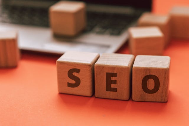 SEO Blocks SEO Spelled out in Scrabble letters